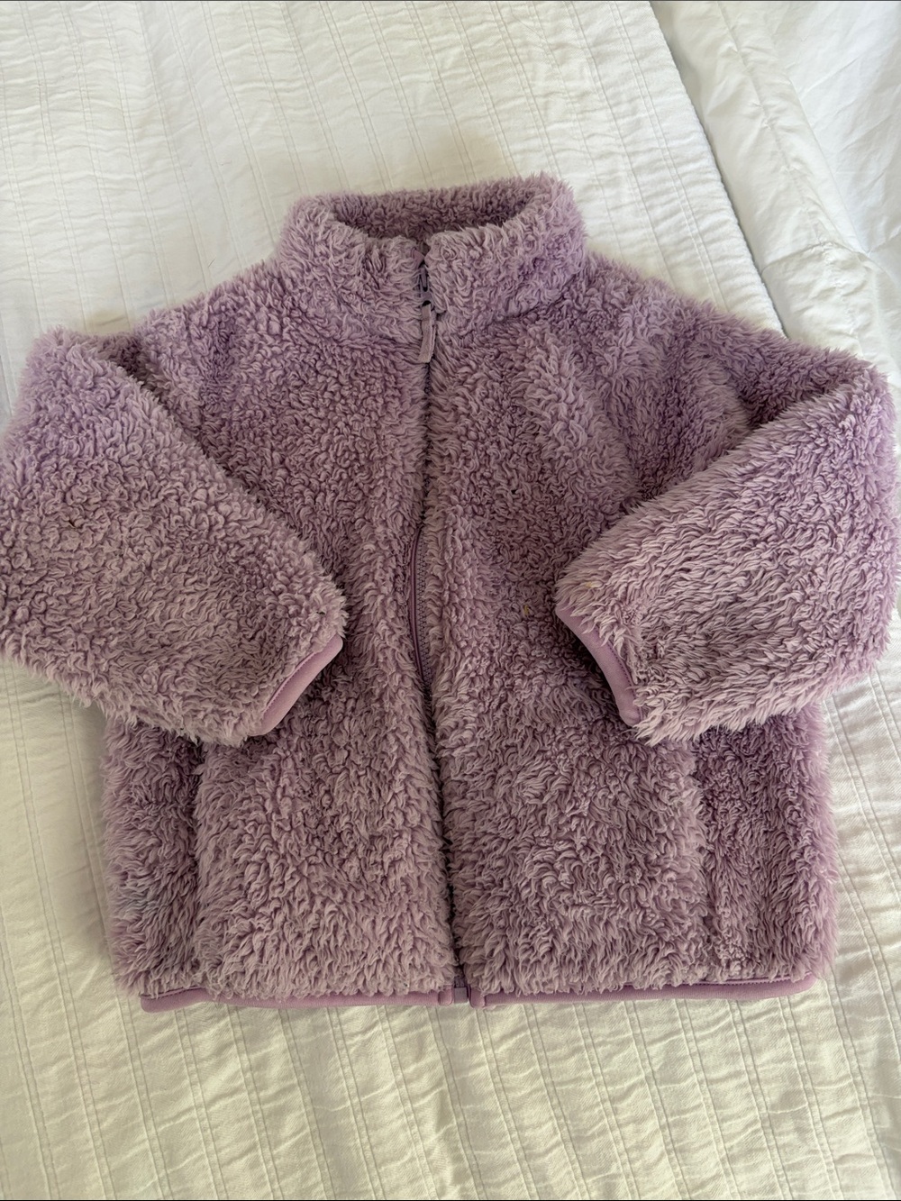 Purple Uniqlo fuzzy fleece